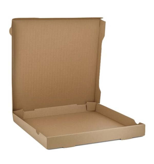 caja-carton-para-pizza-kraft-30x30x4cm-100-uds Eco Pizza Kraft 260X260X40-100und