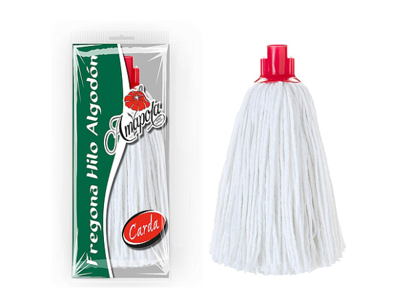 fregona-hilo-algodn-blanco-4-cabos-carda Fregonas de algodón blanco 4 cabos 200gr